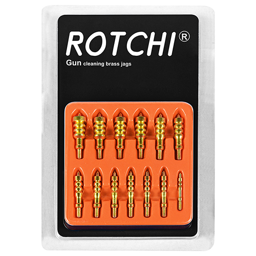 Set di punte in ottone per pulizia pistola da 13 pezzi, confezione in blister