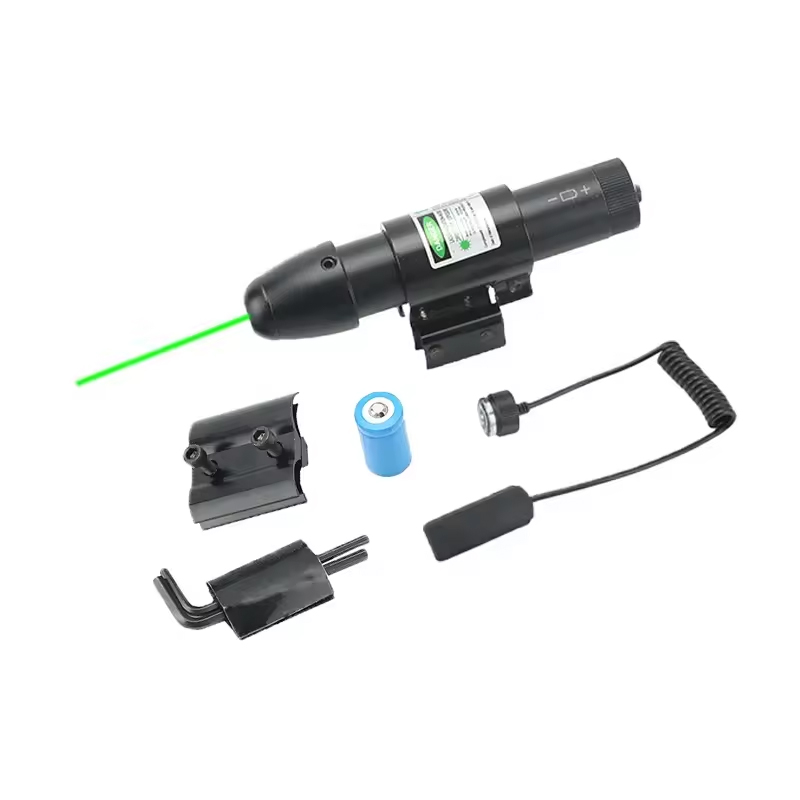 Torcia tattica regolabile Cannocchiale laser verde con pressostato