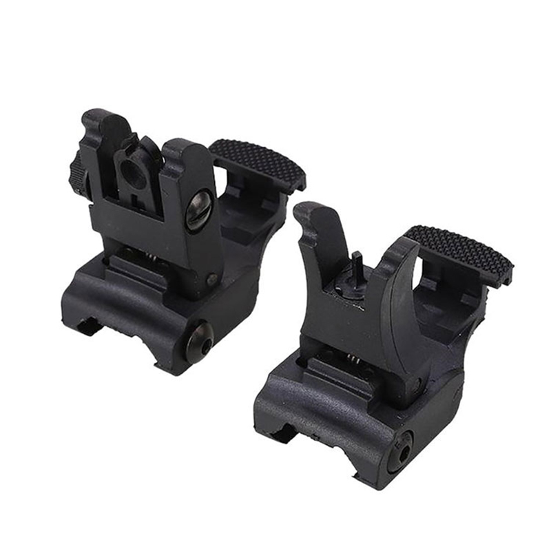 AR-15 Tattico rapido anteriore e posteriore AR15 Parti Flip-up Back-up Sight Set AR 15 Mirini per la caccia