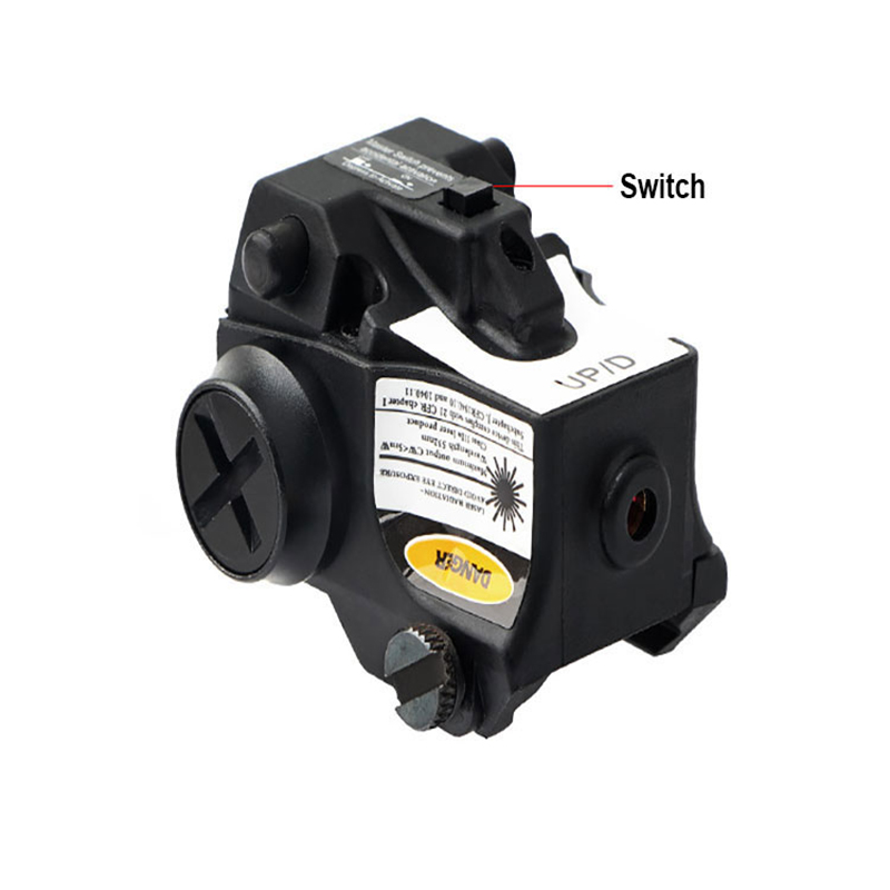 Compatto ultraleggero 635-650nm Pistola con mirino laser rosso Armi softair Puntamento laser per pistola di autodifesa Glock