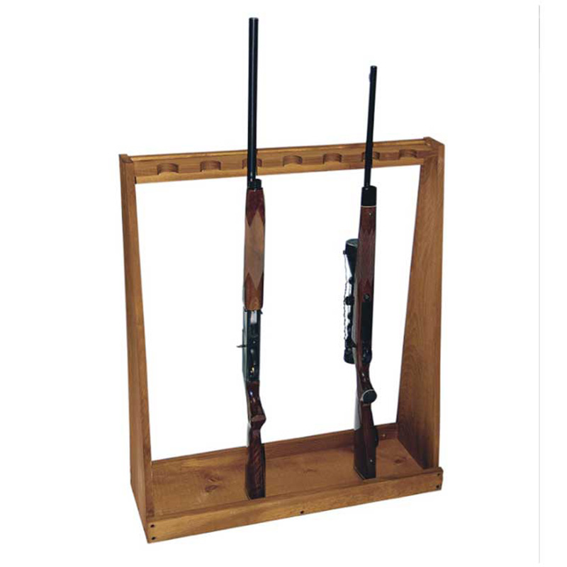 Espositore per armi in legno diretto in fabbrica 7 Rack di stoccaggio per armi