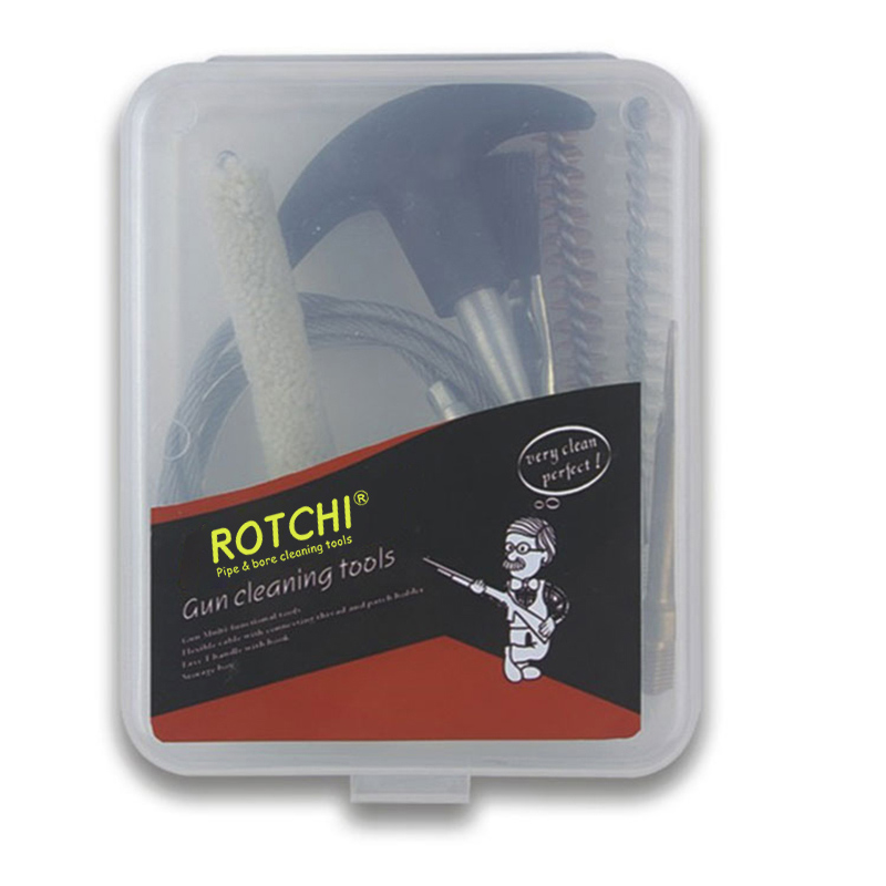 Pratico kit per la pulizia della pistola