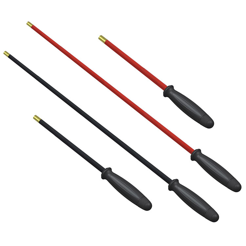 Asta per pulizia pistola in acciaio PVC a rotazione rapida con manico in plastica