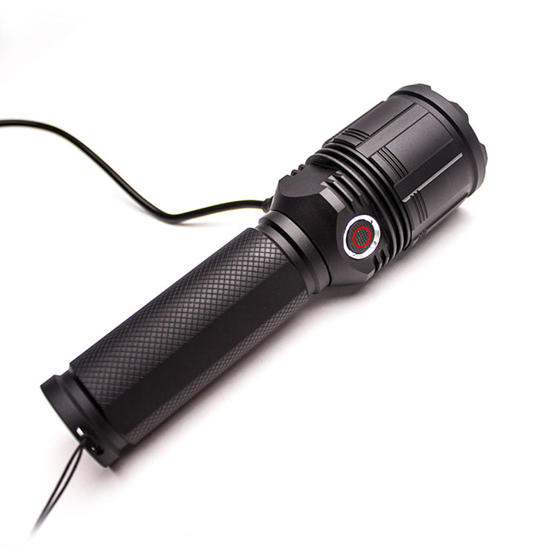 Torcia portatile ricaricabile in lega di alluminio 1500 lumen Xhp50 Led
