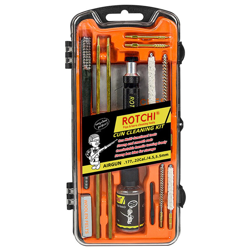 Kit di pulizia per fucile ad aria compressa con bottiglia di olio