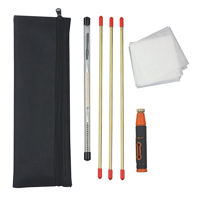 Kit pulizia fucile Borsa in tessuto 600D con cerniera aperta Panno antipioggia