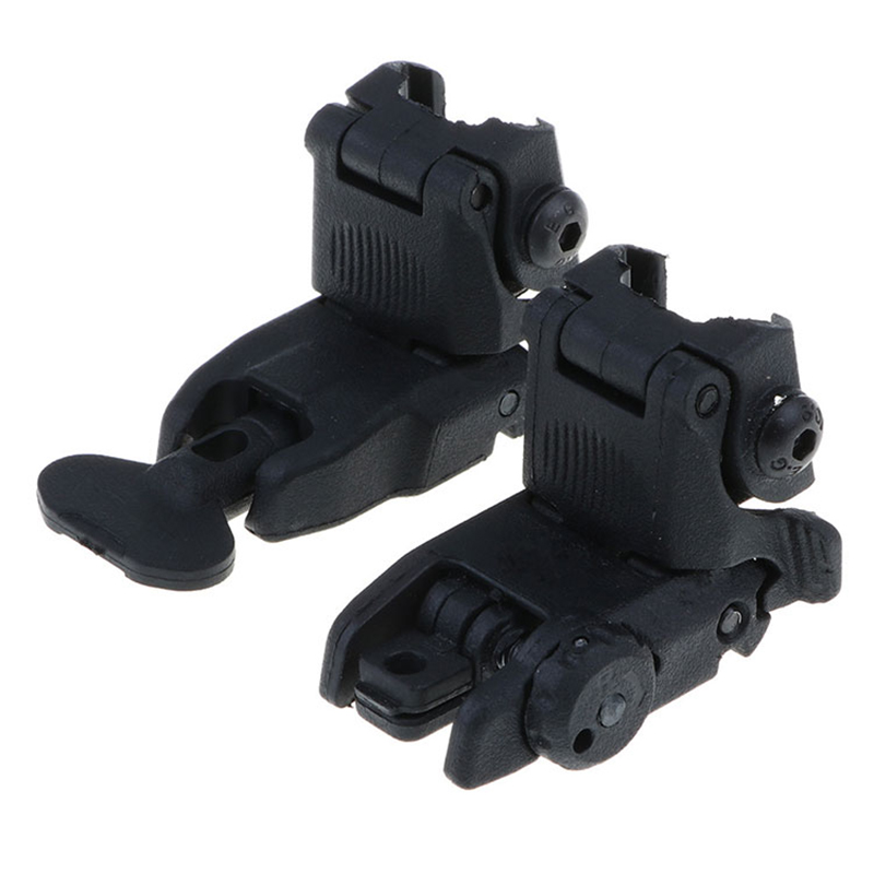 Set mirino Tattico regolabile ribaltabile anteriore Mirino posteriore Transizione rapida Supporti e accessori per cannocchiale in ferro di riserva