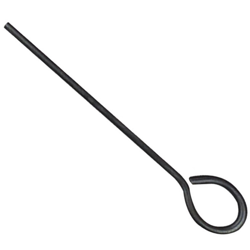Asta per pulizia pistola in acciaio con impugnatura ad anello per pistola