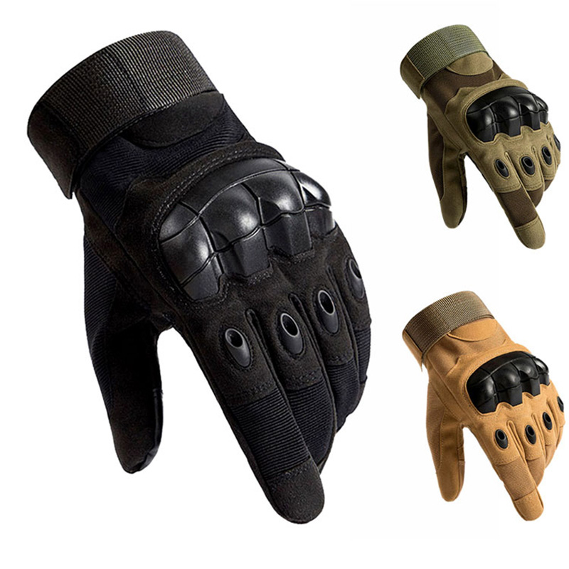 Touch Screen Guanto tattico con nocche rigide Esercito Militare Combattimento Airsoft Sport all'aria aperta Ciclismo Paintball Caccia Guanti con dita intere