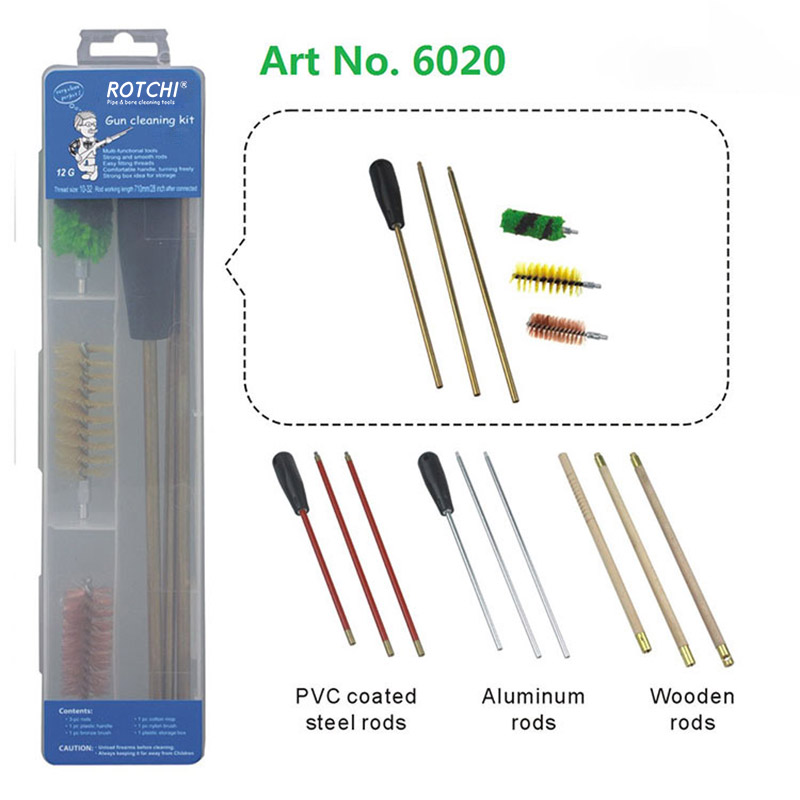 Kit pulizia pistola custodia in plastica trasparente per fucile