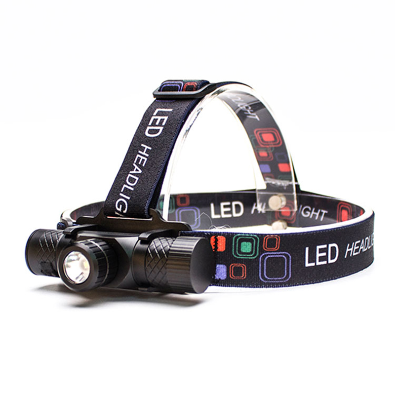 Lampada frontale di emergenza esterna ricaricabile tramite USB impermeabile per il campeggio