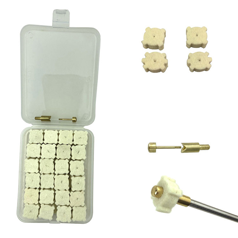 Confezione di custodie in plastica Opp per la pulizia della camera della pistola in lana di stelle